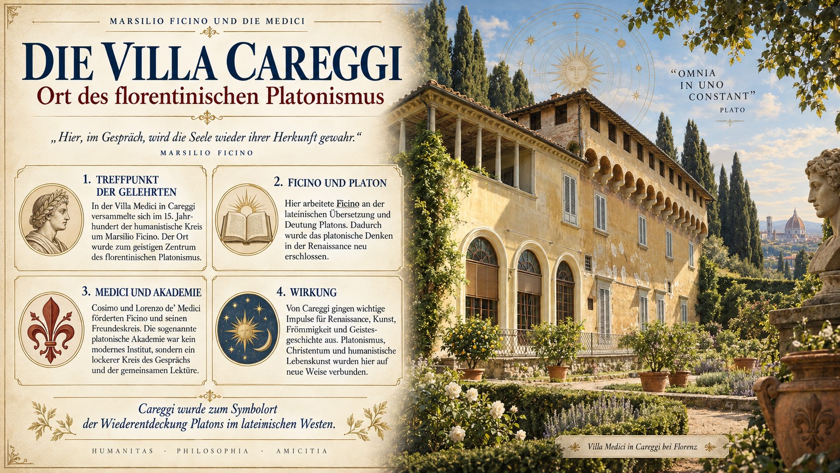 Die Villa Careggi – Ort des florentinischen Platonismus